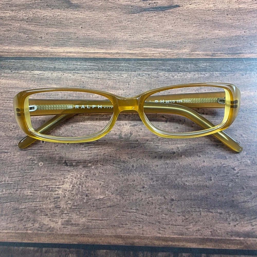 Ralph Lauren 987/S E89 Olive Green Rectangular Sunglasses Women 50-15-135